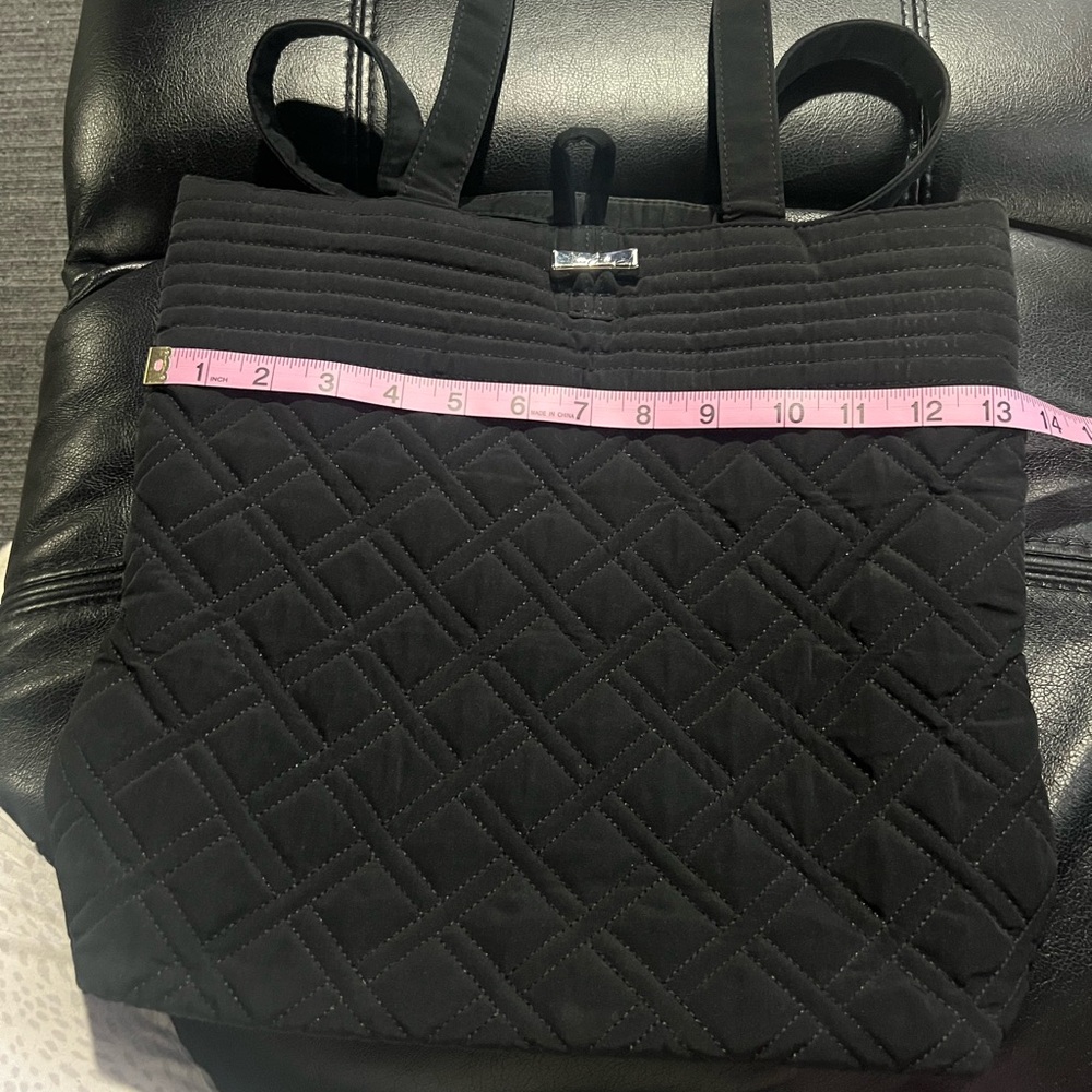 Vera Bradley Black Quilted Tote Bag - Picture 15 of 16